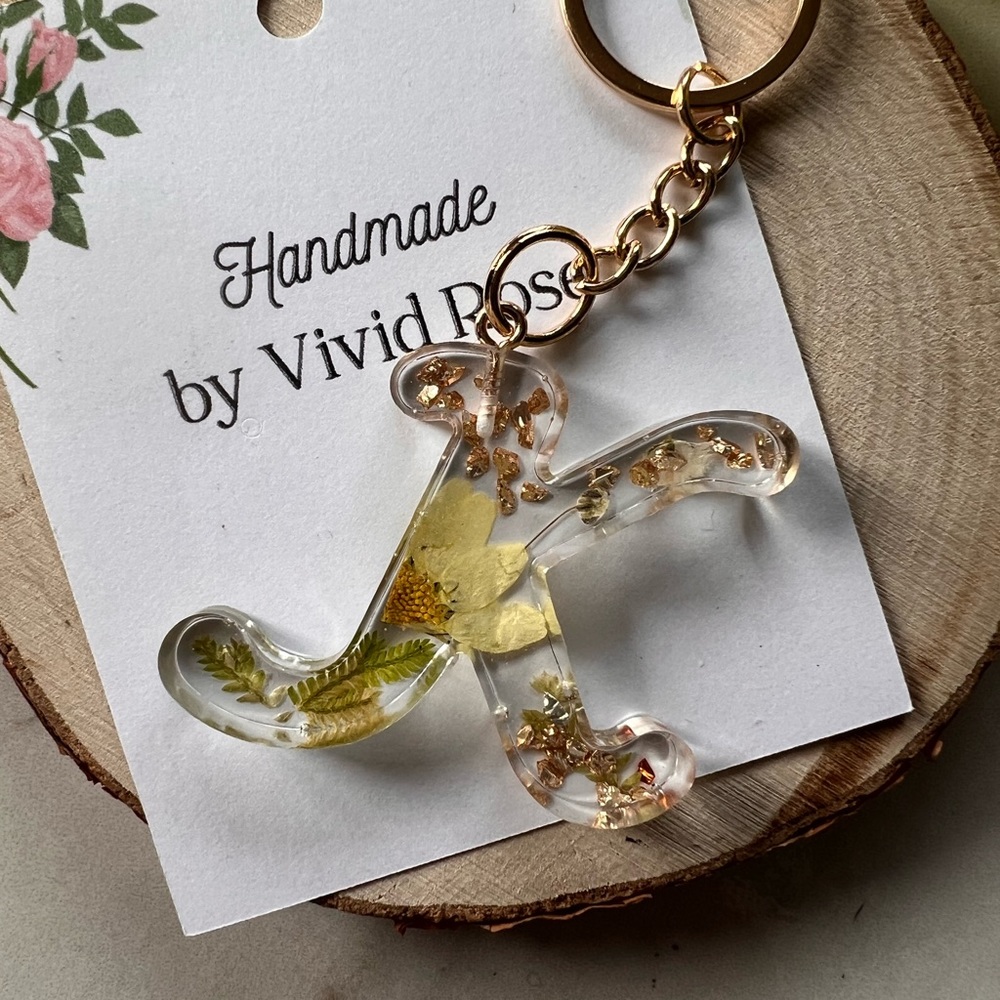 Handmade Initial Keychain | Letter K - Picture 2 of 4